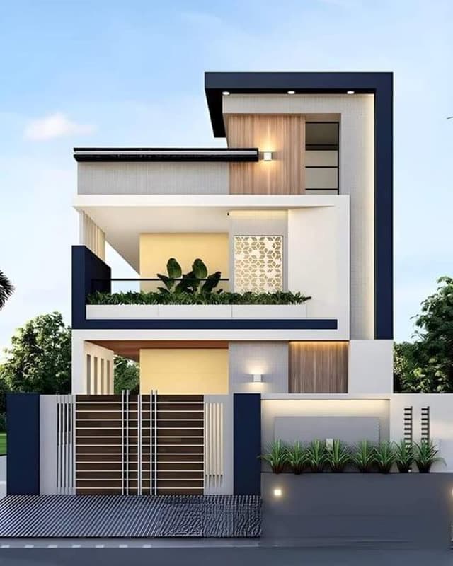 Residential property exterior used in an example listing